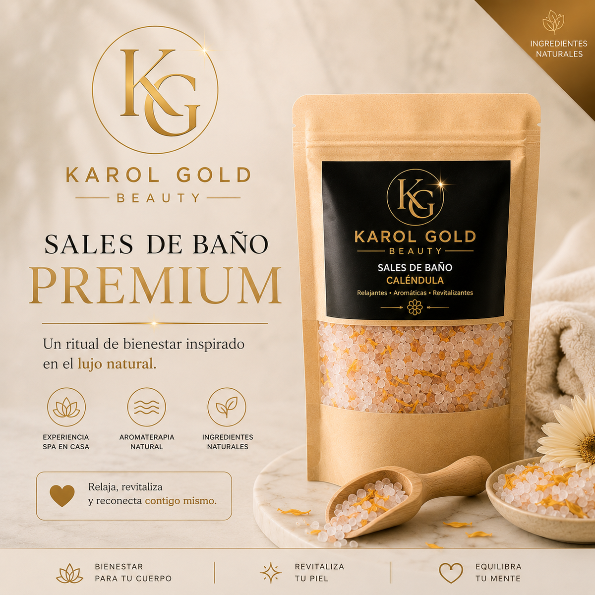 Sales de Baño Premium Calendula